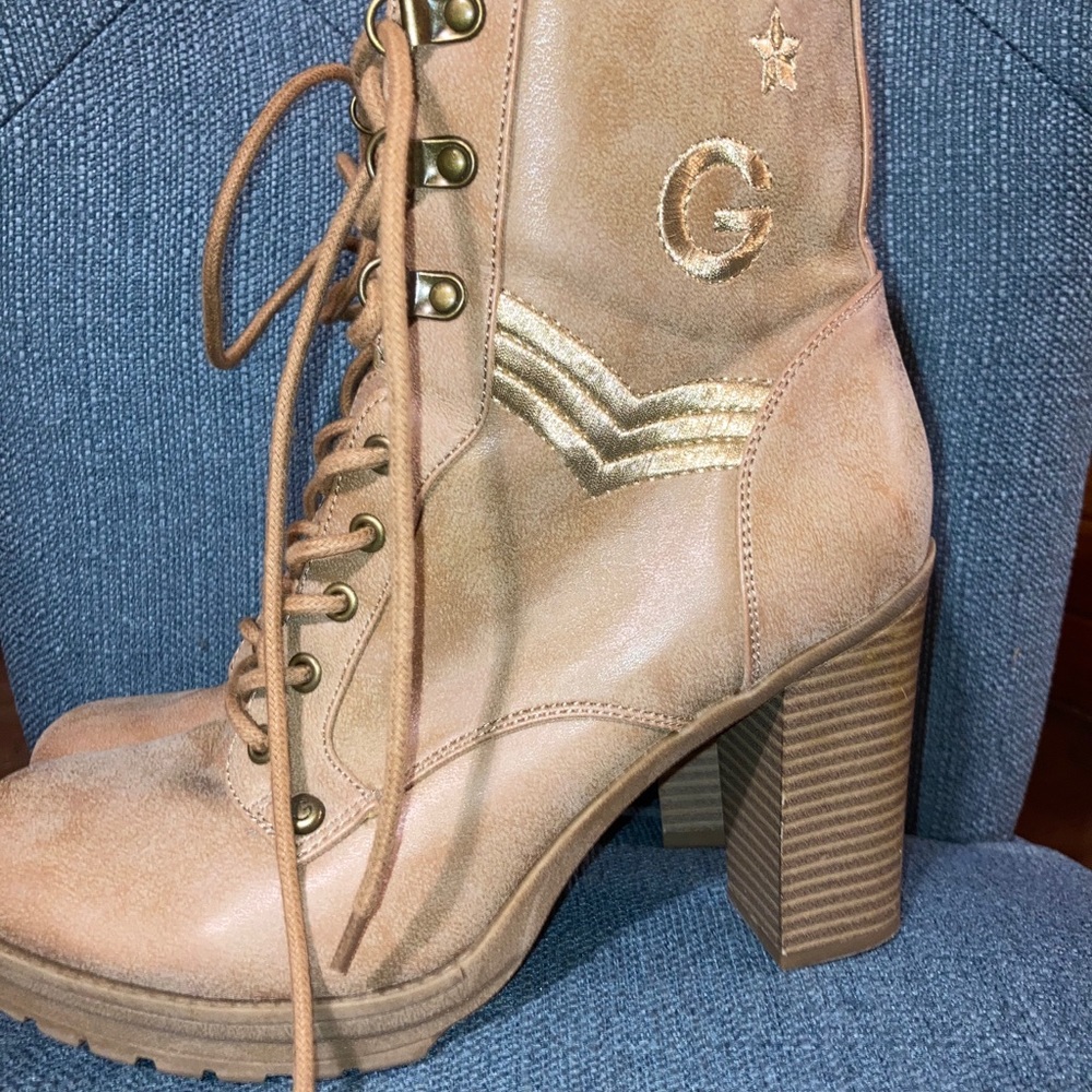 G by Guess heeled cargo boot